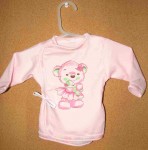 Košielka B potlač pink ružová 68