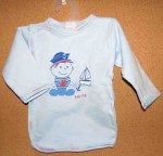 Košielka B potlač blue modrá 68