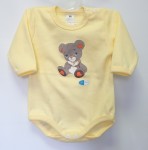 Body dlhý rukáv HX potlač yellow žltá 56