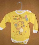 Body dlhý rukáv HX potlač yellow žltá 74