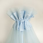 Baldachýn 400x170 moskytiera blue modrá