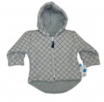 Kabát RB 850 grey šedý s kapucňou 80