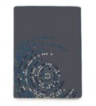 9346 grey concentric 220x240 04 blue modrá deka