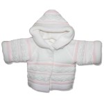 Kabátik pletený ND Ewa pink ružová 62