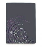 9346 grey concentric 220x240 42 purple purpurová deka