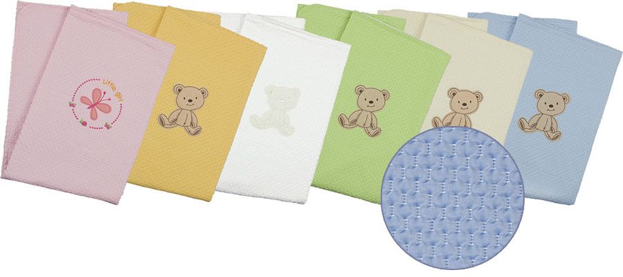 083 80x90 bavlna green zelená deka