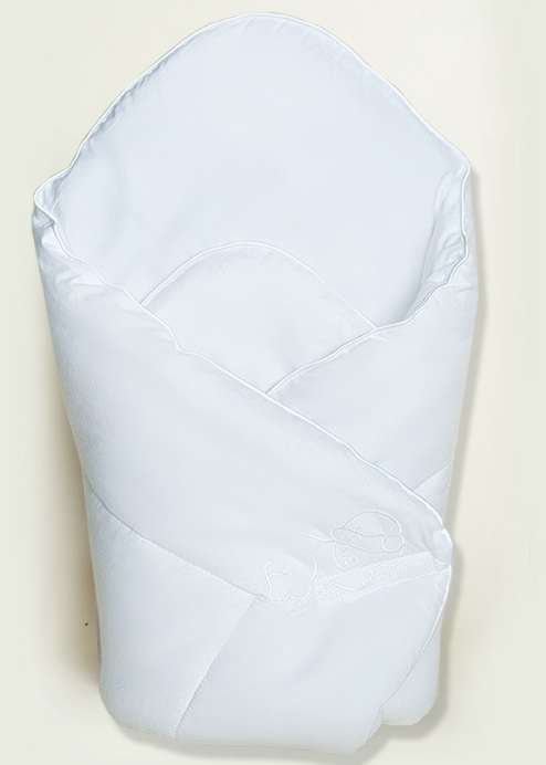 Zavinovačka hladká 80x80 Spiací macko biela bez výstuže