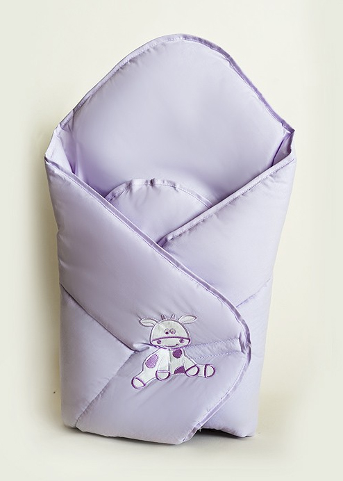 Zavinovačka hladká 80x80 Kravička lillac fialová bez výstuže