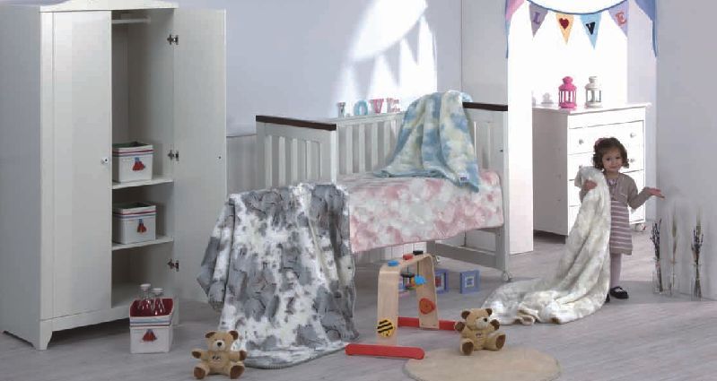 828 Morapel Luxe baby 80x110 06 grey šedá deka