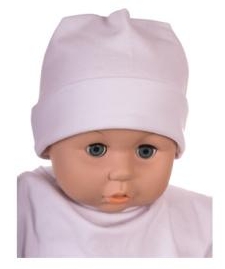 Čiapka Cr-Cz001 Hladká white biela 34 36 38 40 42