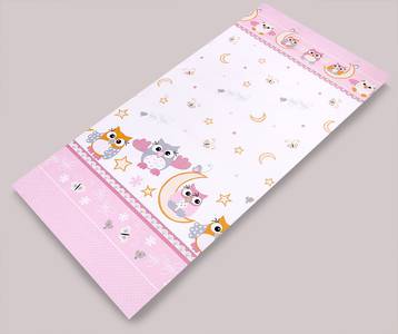 PS 3D 100x135 40x60 180x30 BA potlač pink ružová K sova