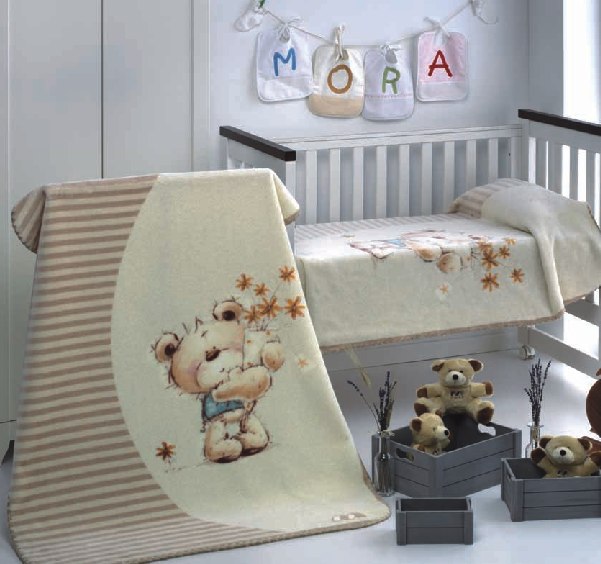 011 Piccola 80x110 02 beige béžová deka