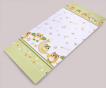 PS 3D 100x135 40x60 180x30 BA potlač green zelen K sova