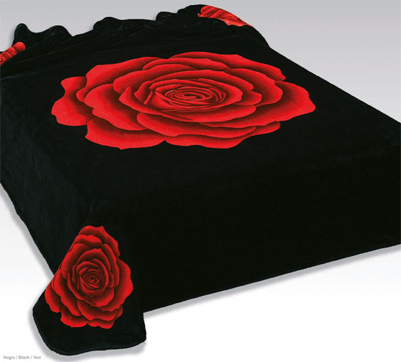 234 220x240 black čierna deka