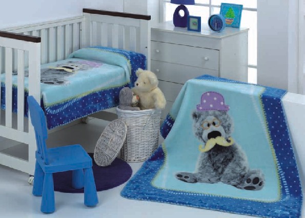 059 Magic Baby 80x110 05 blue modrá deka