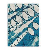 9357 diagonal 220x240 04 blue modrá deka