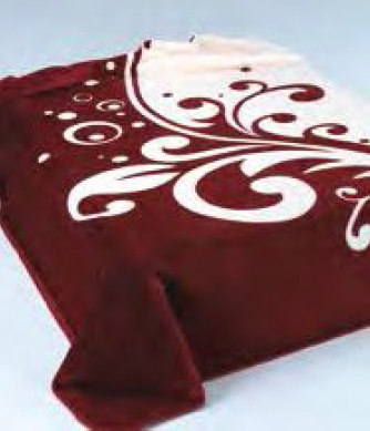 226 220x240 burgundy bordová Star deka
