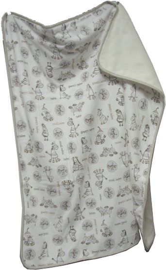 077 80x90 bavlna beige béžová zebra deka