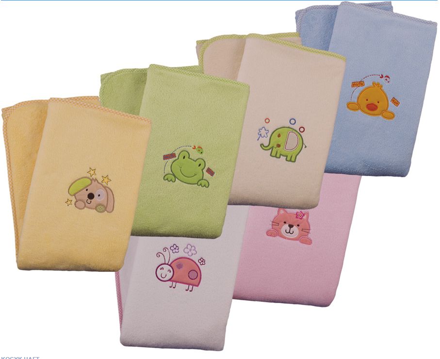 023 Flisová deka 80x90 našivka blue modrá