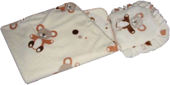 KS 2D 65x75 40x30 Deka beige béžová d macko velúr 601