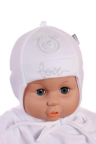 Čiapka WJ-Cz001 viazanie Bobek white biela 36 38 40 42