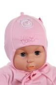 Čiapka WJ-Cz001 viazanie Bobek pink ružová 36 38 40 42