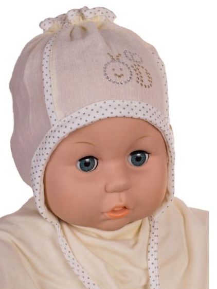 Čiapka L-Cz043 viazanie beige béžová 36 38 40 42 44