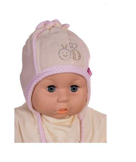 Čiapka L-Cz043 viazanie pink ružová 36 38 40 42 44