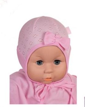 Čiapka L-Cz041 viazanie pink ružová 36 38 40 42 44