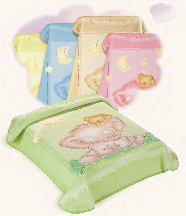 535 110x140 green zelená deka