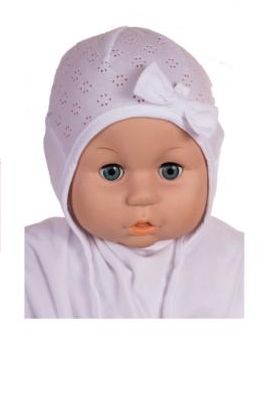 Čiapka L-Cz041 viazanie white biela 36 38 40 42 44