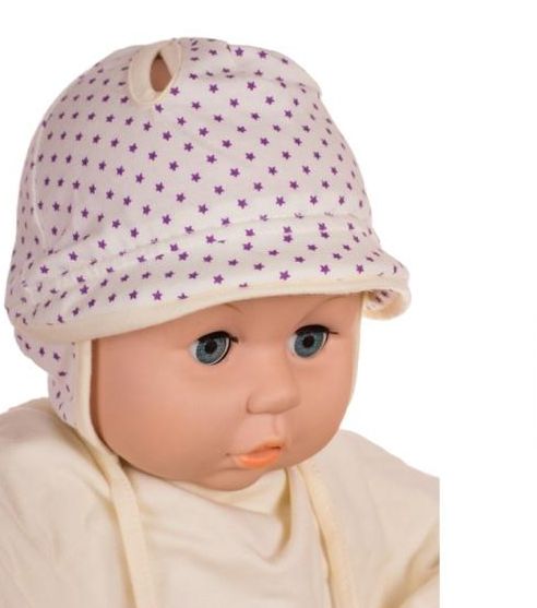 Čiapka L-Cz040 viazanie lillac fialová 36 38 40 42 44