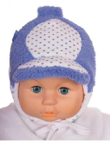 Čiapka Z-Cz076 viazanie Peter blue modrá 36 38 40 42 44 46