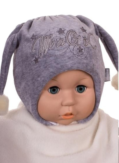 Čiapka Z-Cz064 viazanie Dak grey šedá 36 38 40 42 46