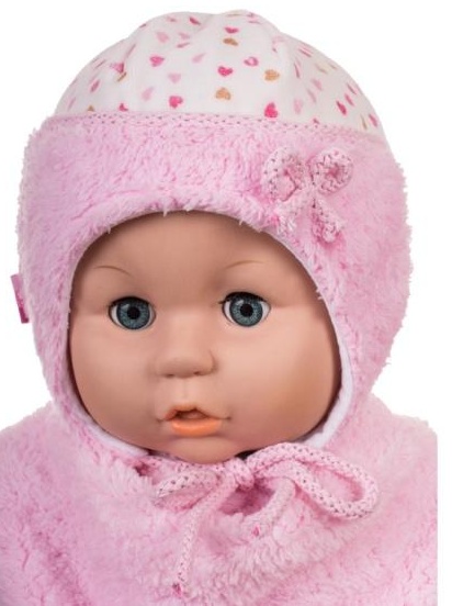 Čiapka Z-Cz054 viazanie Milka pink ružová 36 38 40 42 44 46