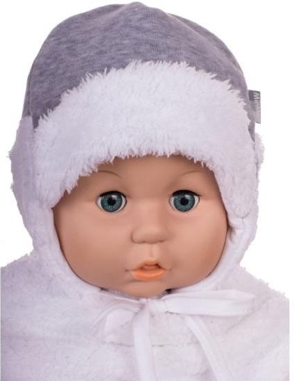 Čiapka Z-Cz043 viazanie Macko grey šedá  36 38 40 42 44 46