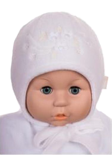 Čiapka Z-Cz027 viazanie Anielik white biela 36 38 40 42 44 46