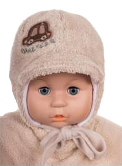 Čiapka Z-Cz018 viazanie Samko beige béžová 36 38 40 42 44 46