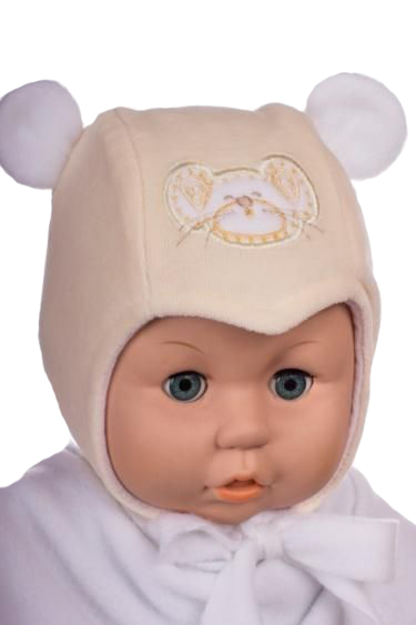 Čiapka Z-Cz001 viazanie Myška beige béžová  36 38 40 42 46