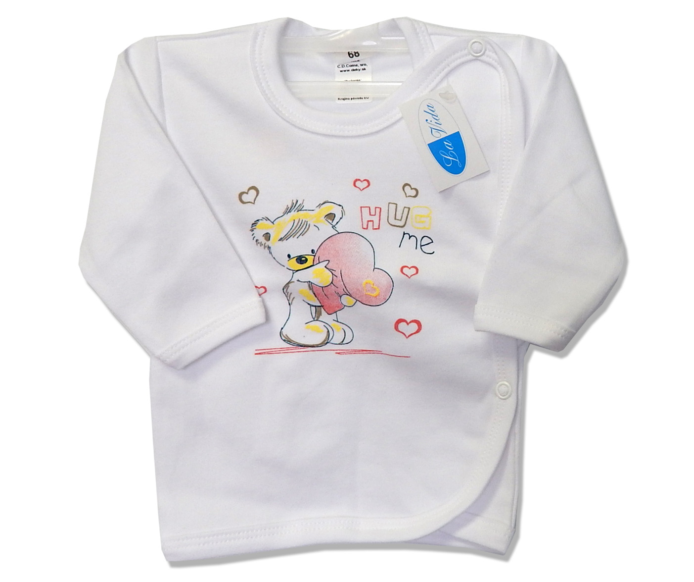 Košielka HX potlač white biela zebra 74