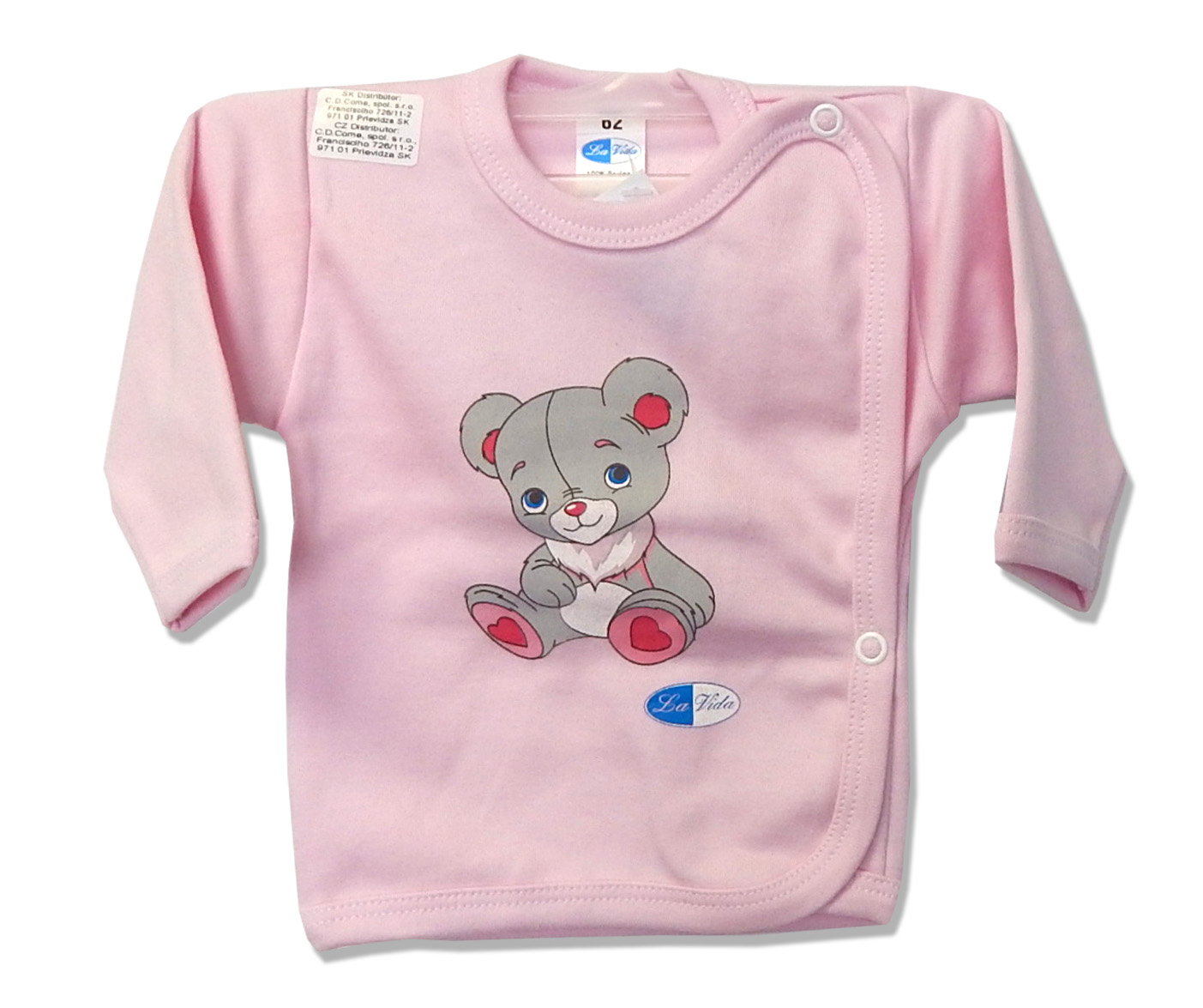 Košielka HX potlač pink ružová 74