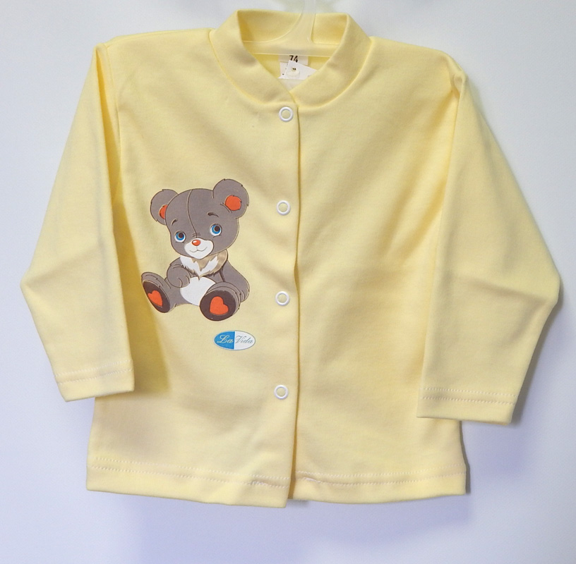 Kabátik HX potlač yellow žltá 74