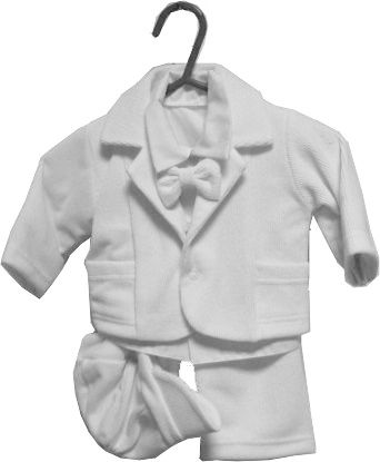 Komplet 5 dielny RB 192 white biela chlapec 56