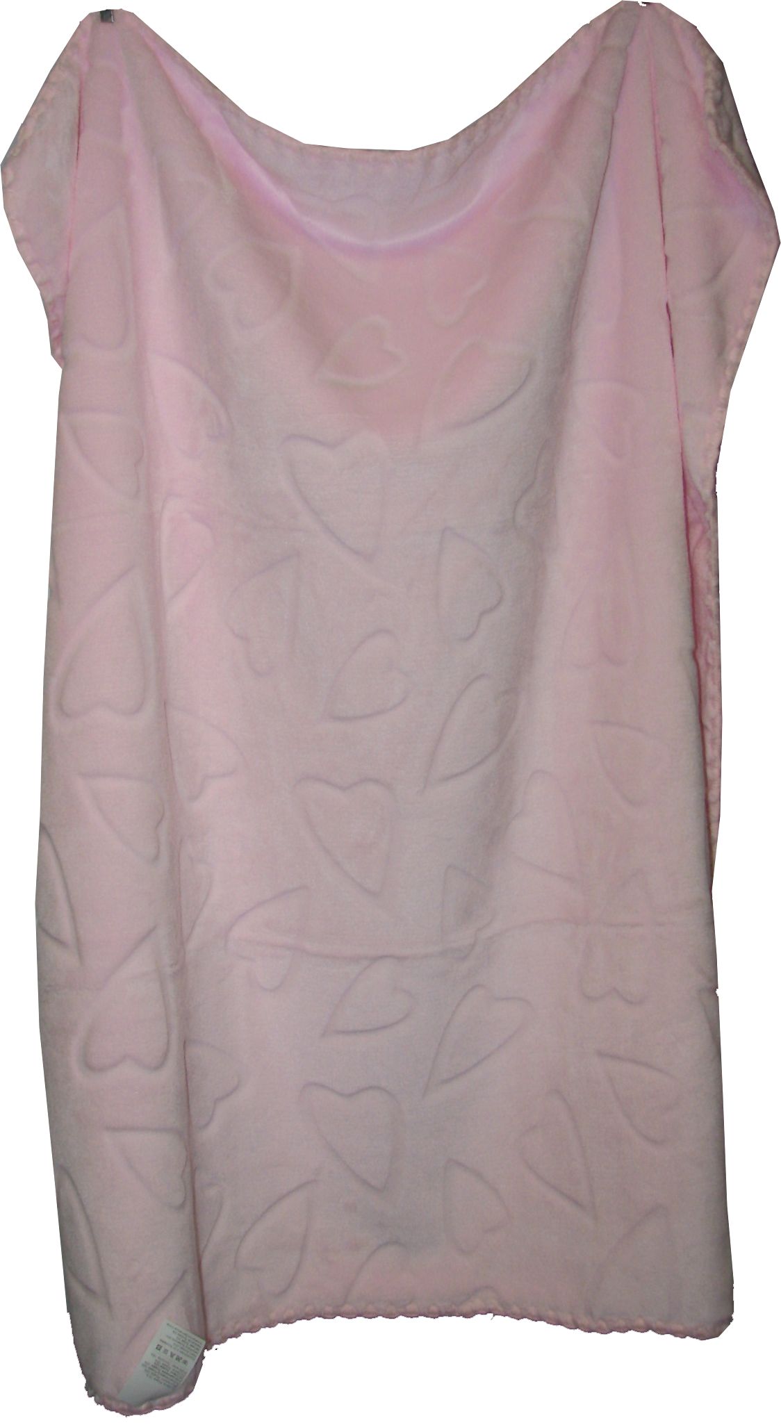 611 80x90 velur pink ružová srdiečka deka