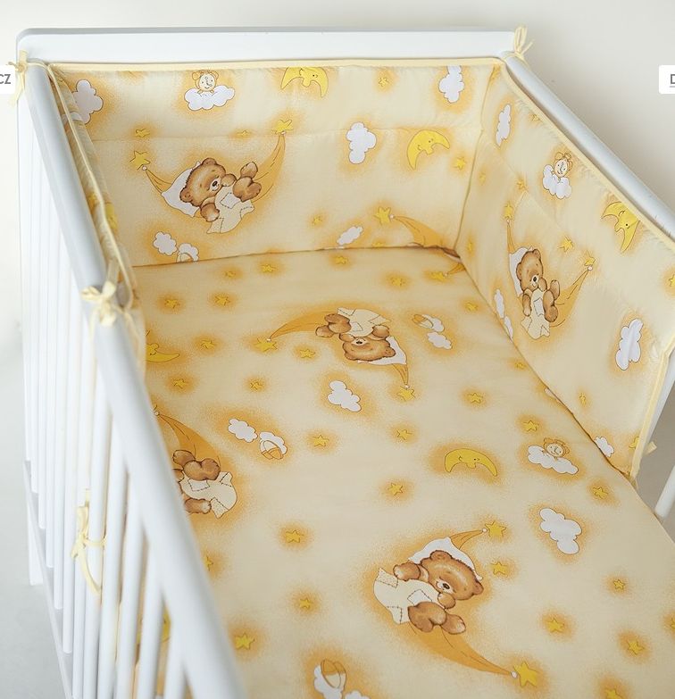 PS 1+1 100x135 40x60 BA potlač beige béžová K macko mesiačik