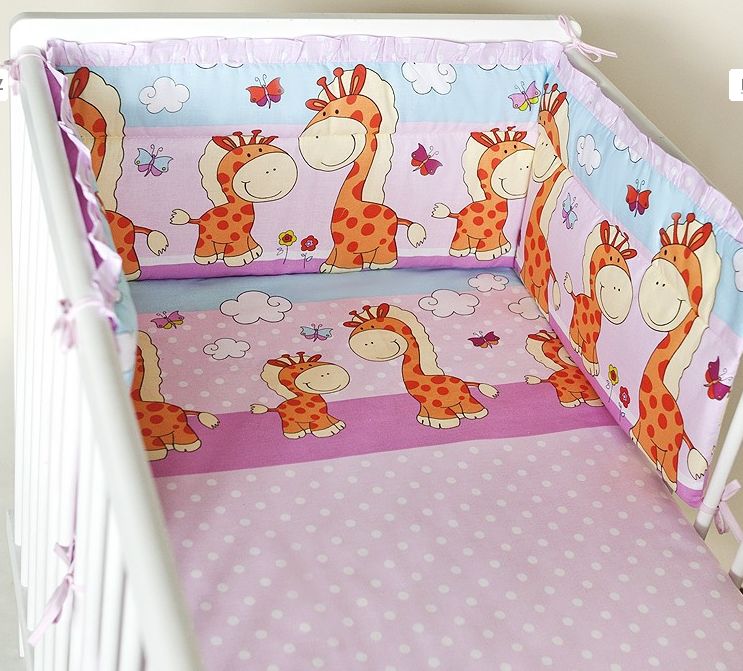 Ochranné hniezdo 160x30 BA potlač pink ružová  Žirafa