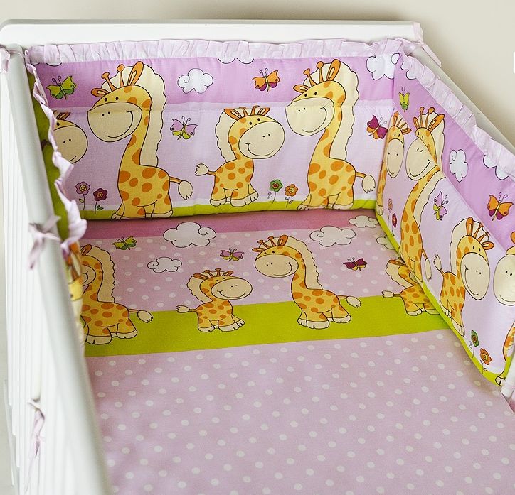 Ochranné hniezdo 160x30 BA potlač lillac fialová  Žirafa