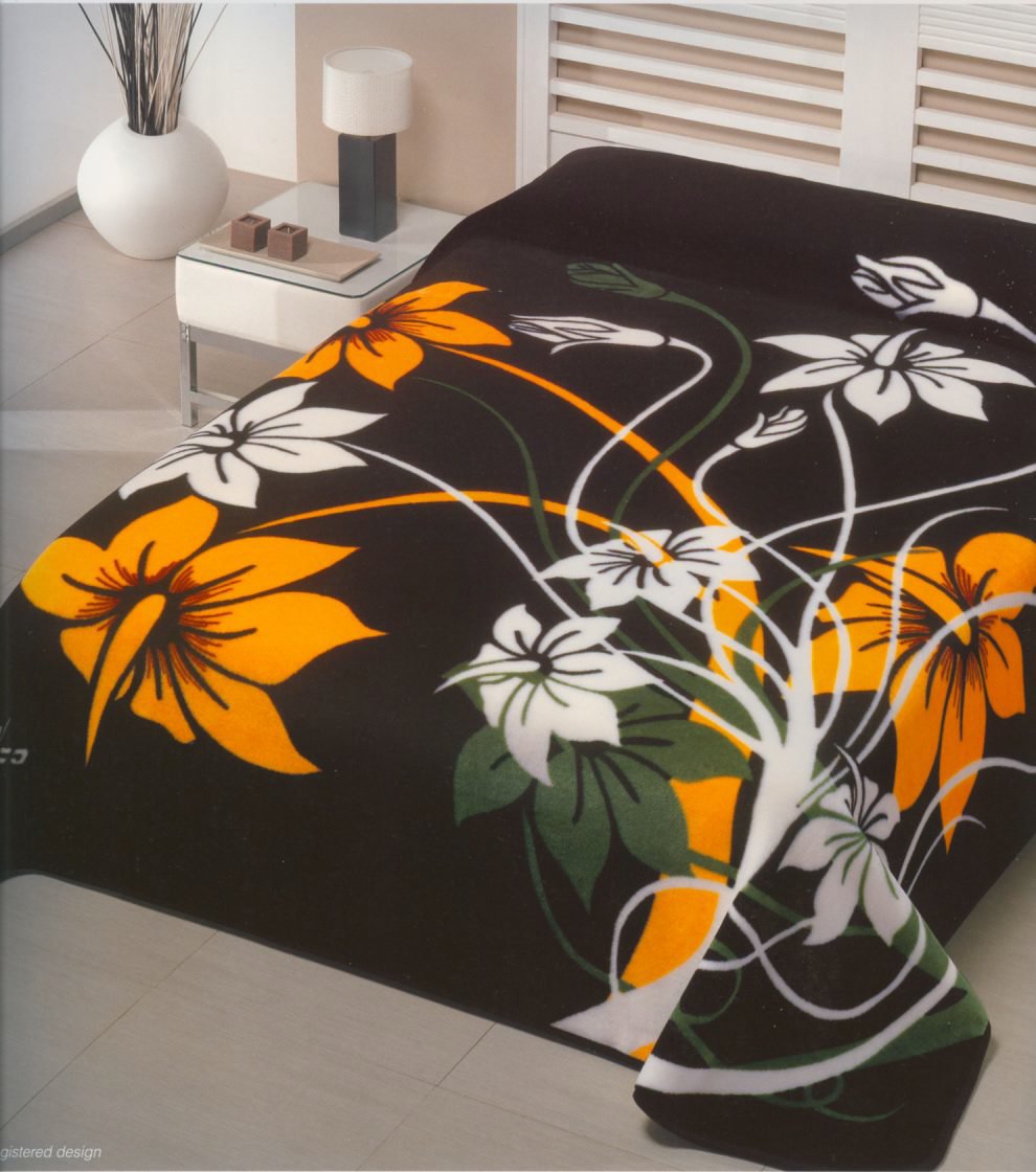 5181 220x240 19 black čierna deka