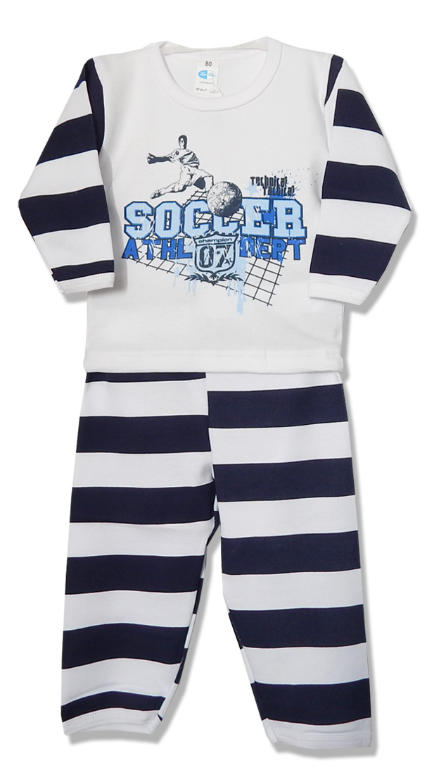 Pyžamo dlhý rukáv HX potlač white biela 116