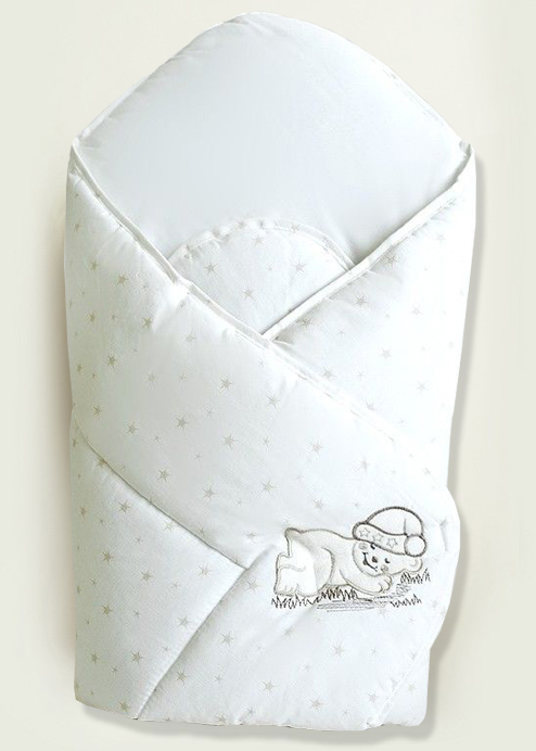 Zavinovačka hladká 80x80 Spiací macko ecru bez výstuže